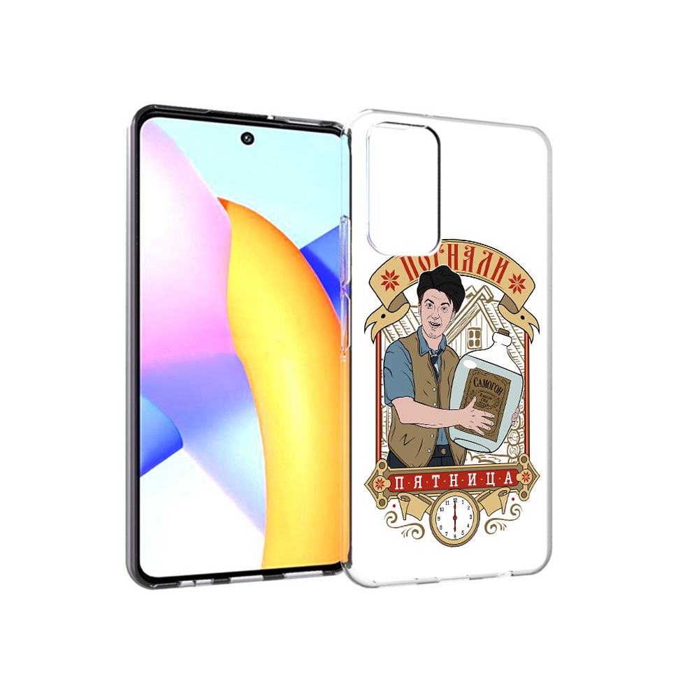 

Чехол MyPads Tocco для Huawei Honor 10 X Lite Погнали пятница, Прозрачный, Tocco