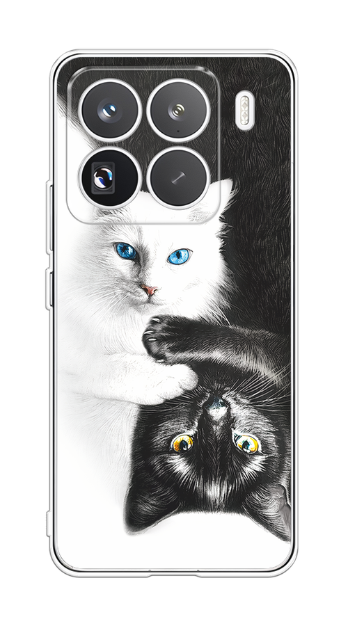 

Чехол на Xiaomi 15 Pro "Коты Инь-Янь", Черный;белый;голубой, 323750-1