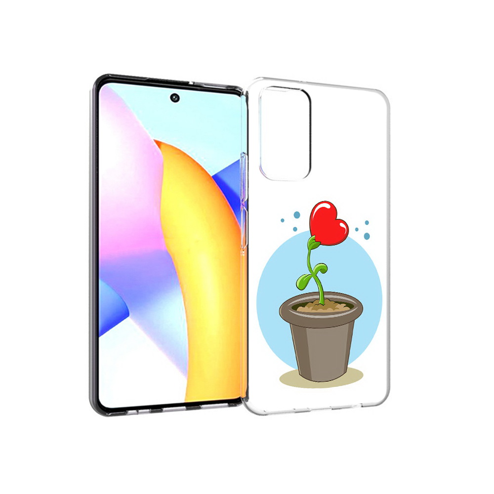

Чехол MyPads Tocco для Huawei Honor 10 X Lite Растение любви 14 февраля, Прозрачный, Tocco