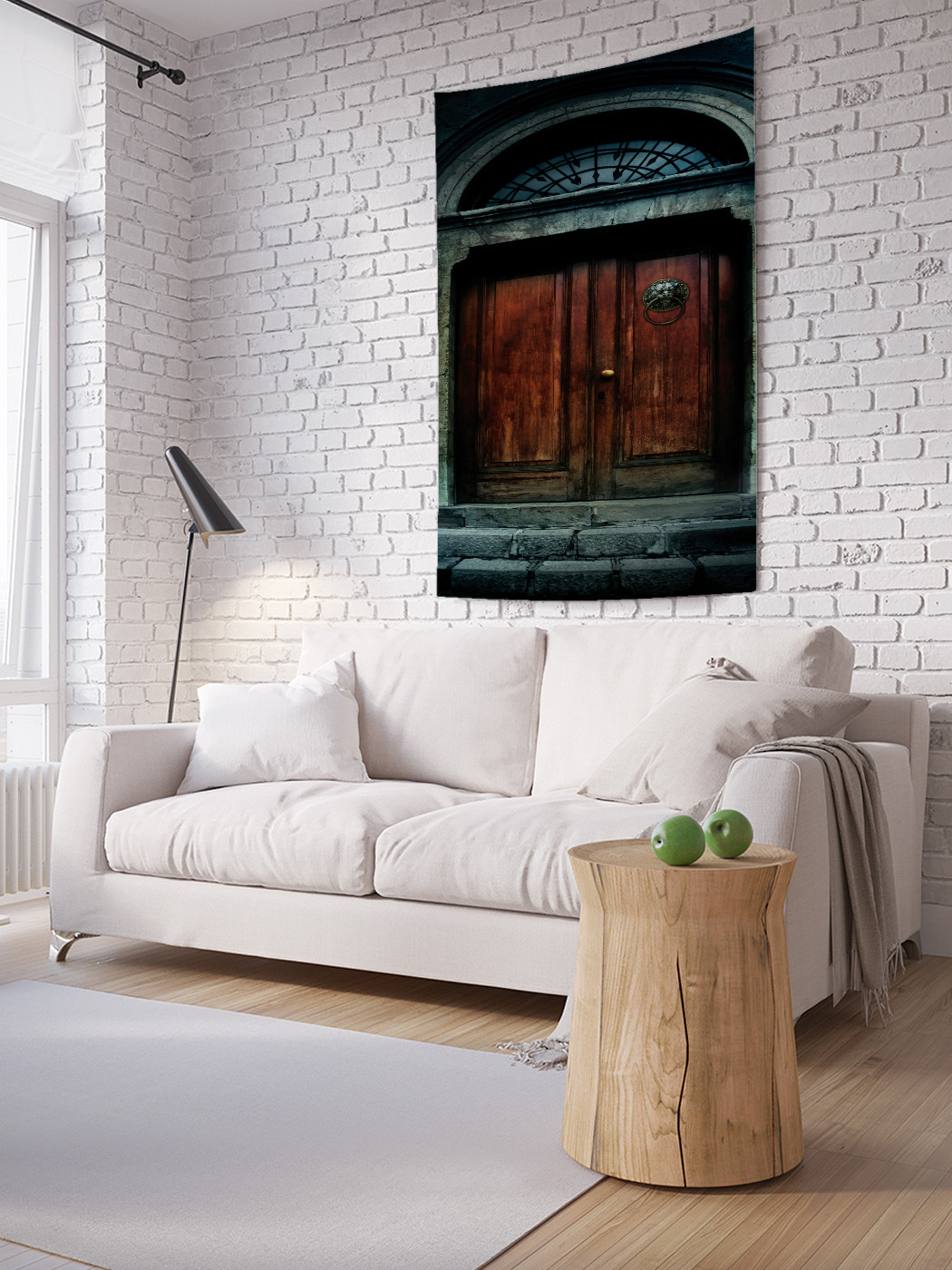 фото Вертикальное фотопанно на стену joyarty "дворянская дверь", 100x150 см