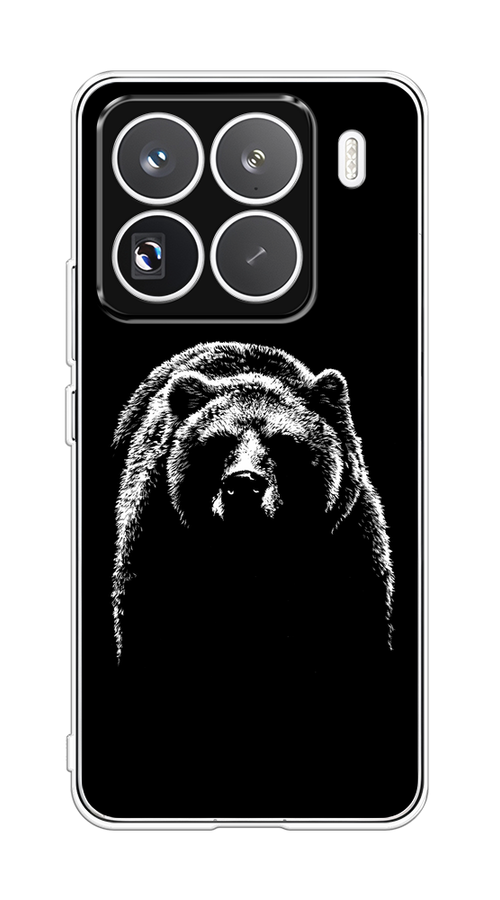 

Чехол на Xiaomi 15 Pro "Медведь в ночи", Белый;черный, 323750-1