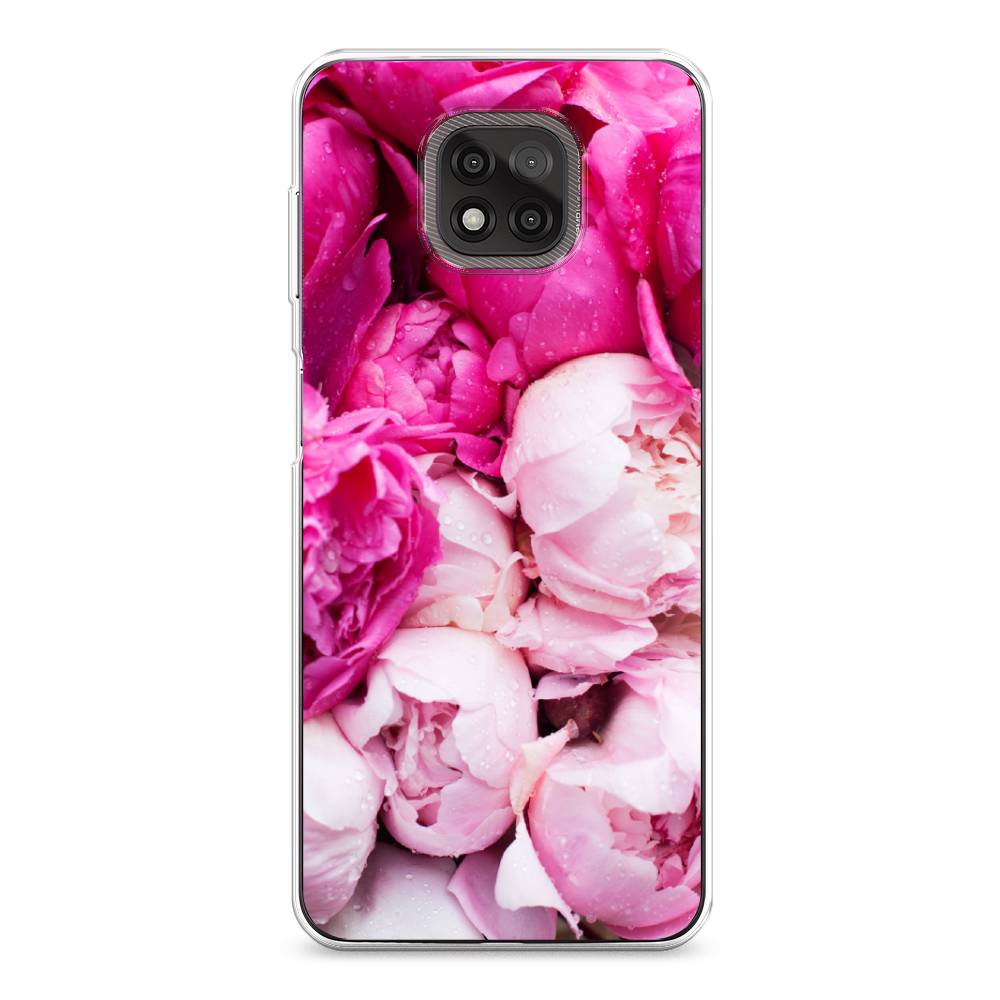 

Чехол Awog на Motorola Moto G Power 2021 "Пионы розово-белые", Разноцветный, 242750-8