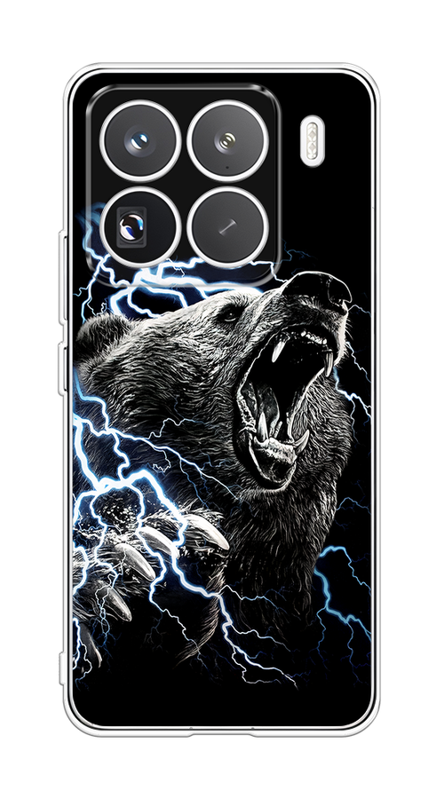 

Чехол на Xiaomi 15 Pro "Гроза и медведь", Черный;серый;серебристый, 323750-1