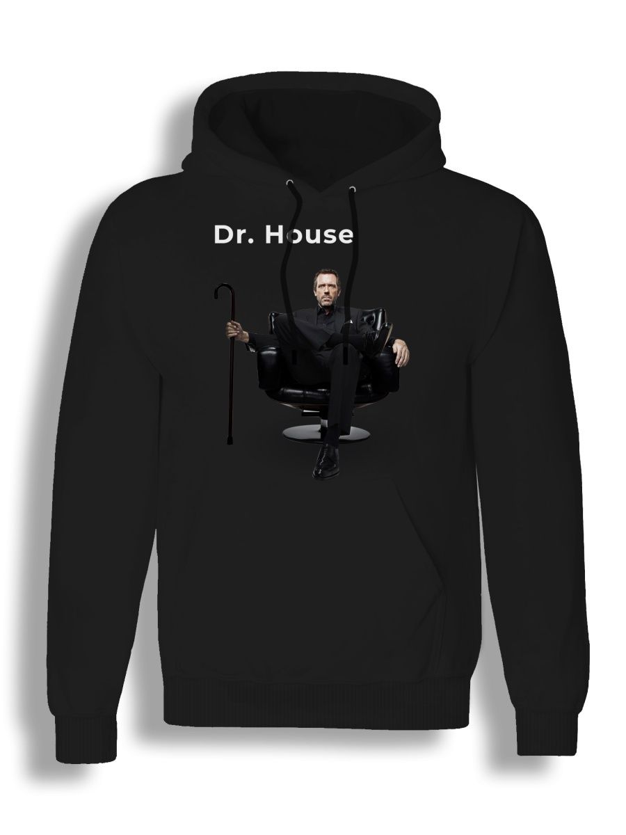 

Худи унисекс СувенирShop Сериал House/Доктор Хаус 8 черное L, "Сериал House/Доктор Хаус" 8