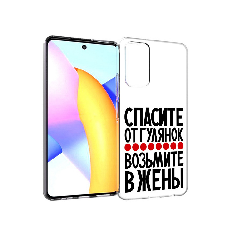 

Чехол MyPads Tocco для Huawei Honor 10 X Lite Спасите от гулянок возьмите в жены, Прозрачный, Tocco