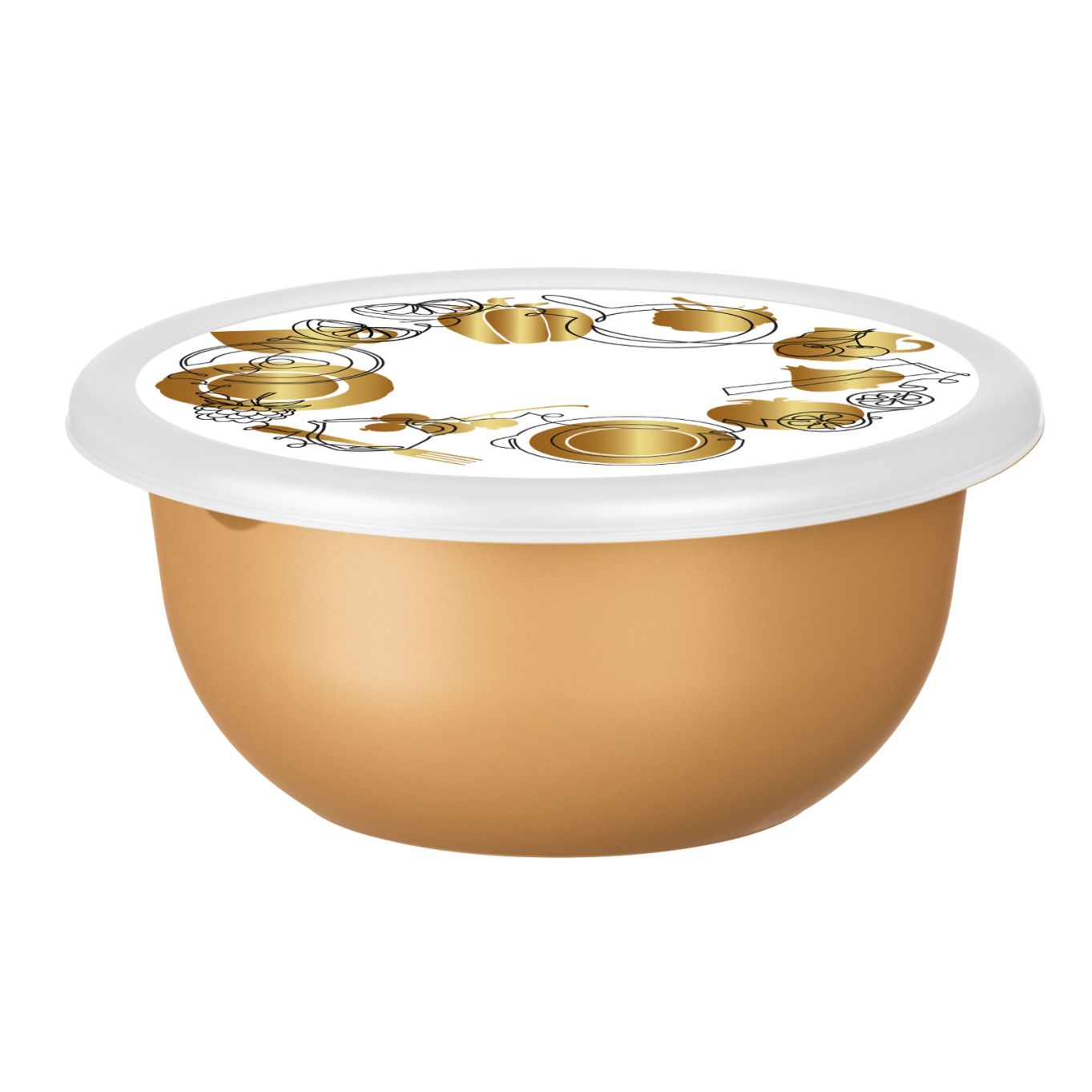 

Миска с крышкой Lidex Sunrise с декором 1,2 л