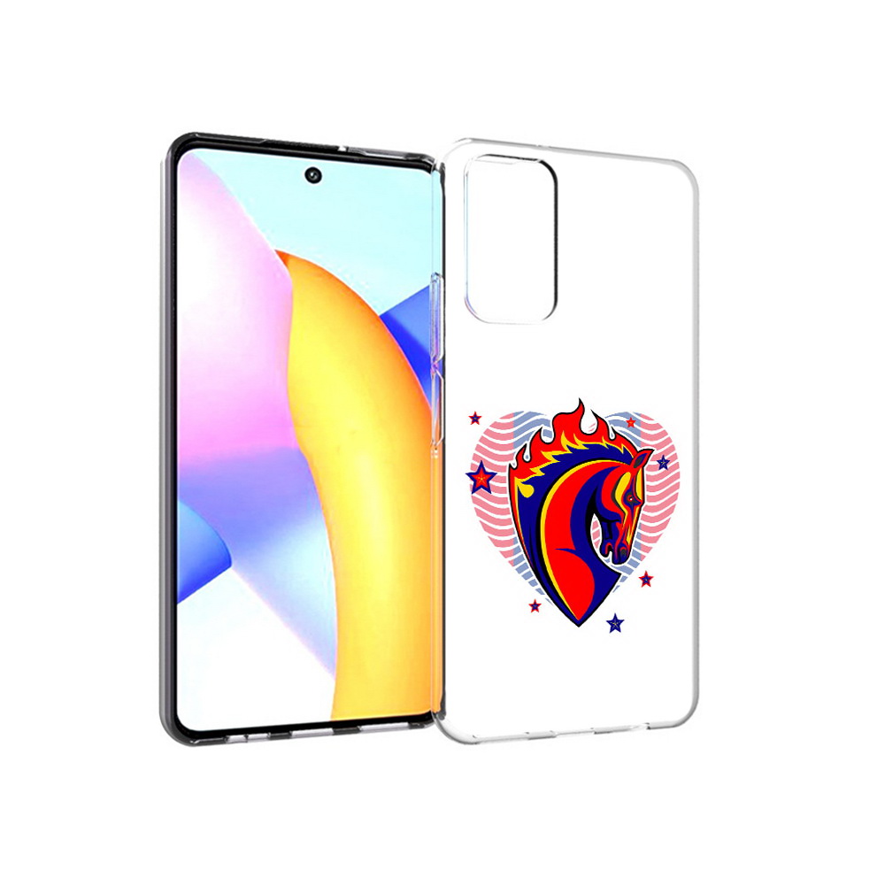 

Чехол MyPads Tocco для Huawei Honor 10 X Lite ФК ЦСЛ Лошадь, Прозрачный, Tocco