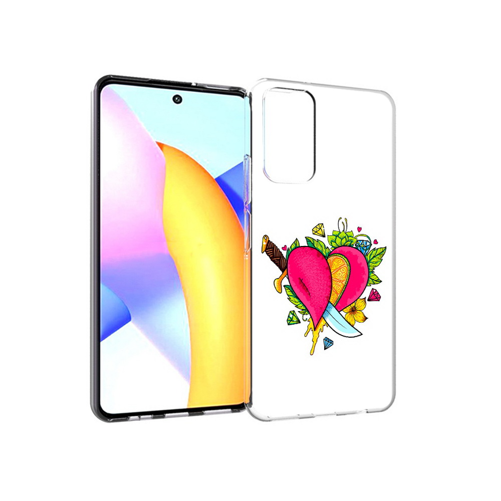 

Чехол MyPads Tocco для Huawei Honor 10 X Lite Фруктовое сердце, Прозрачный, Tocco