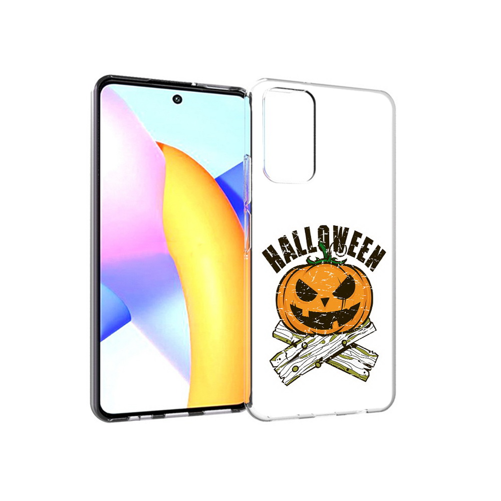 

Чехол MyPads Tocco для Huawei Honor 10 X Lite Хэллоуин доски тыква, Прозрачный, Tocco