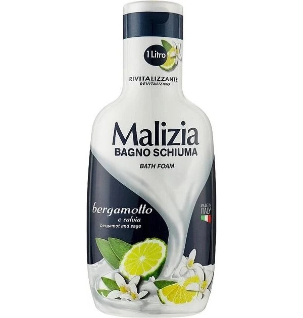 Пена для ванны Malizia Bergamot and Sage 1 л 530₽