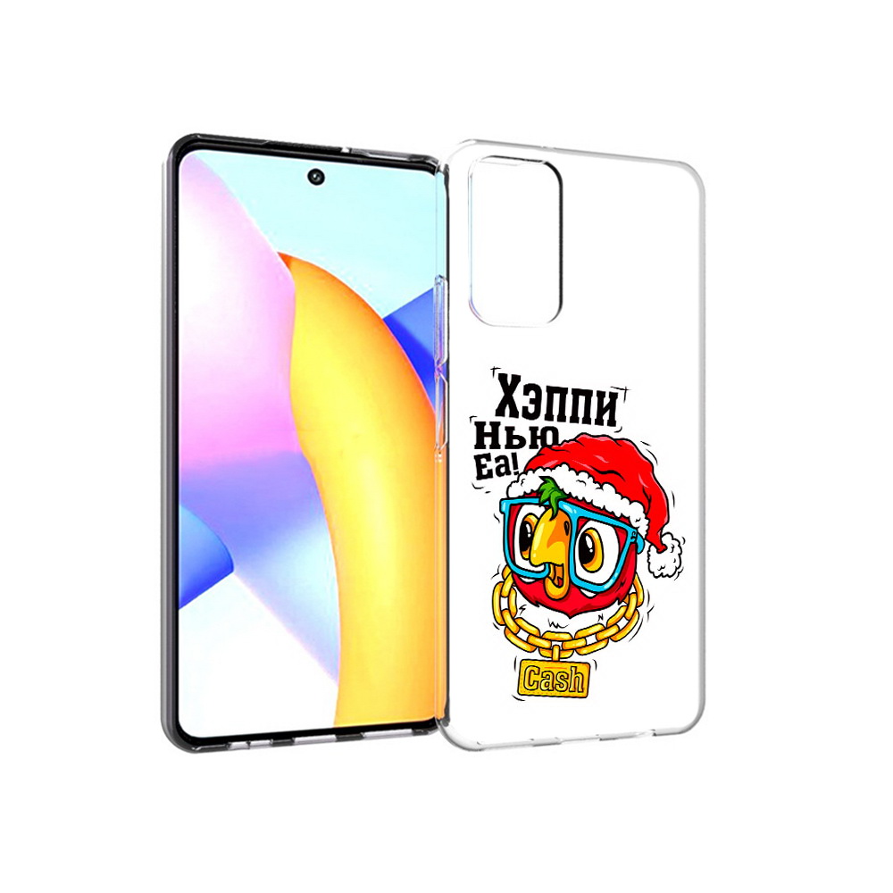 

Чехол MyPads Tocco для Huawei Honor 10 X Lite Хэппи нью еа, Прозрачный, Tocco