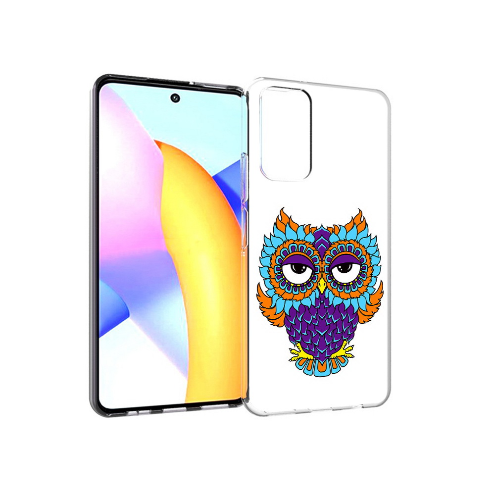 

Чехол MyPads Tocco для Huawei Honor 10 X Lite Цветная сова, Прозрачный, Tocco