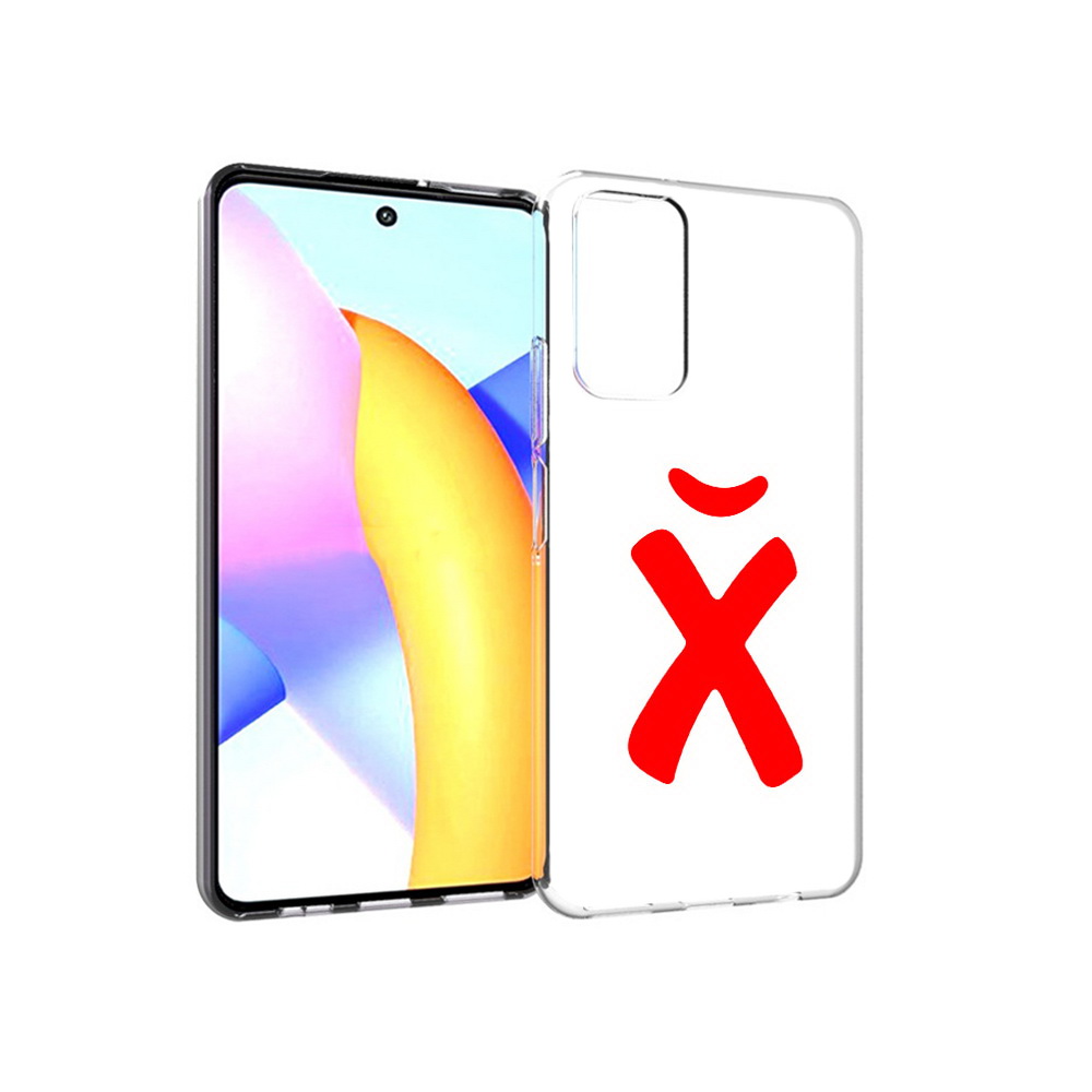 Чехол MyPads Tocco для Huawei Honor 10 X Lite абстракция буква х