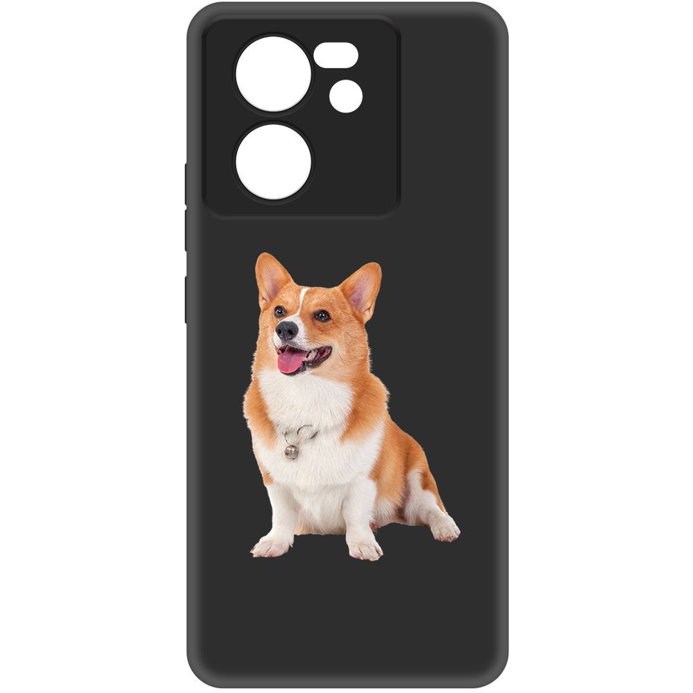 

Чехол-накладка Krutoff Soft Case Корги для Xiaomi 13T Pro черный