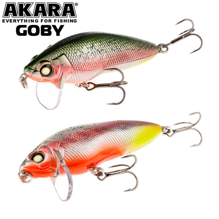 

Воблер Akara Goby 65F, цвет A208, длина 5 см, 8 гр., Разноцветный