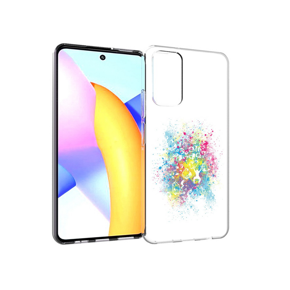 

Чехол MyPads Tocco для Huawei Honor 10 X Lite акварель абстракция, Прозрачный, Tocco