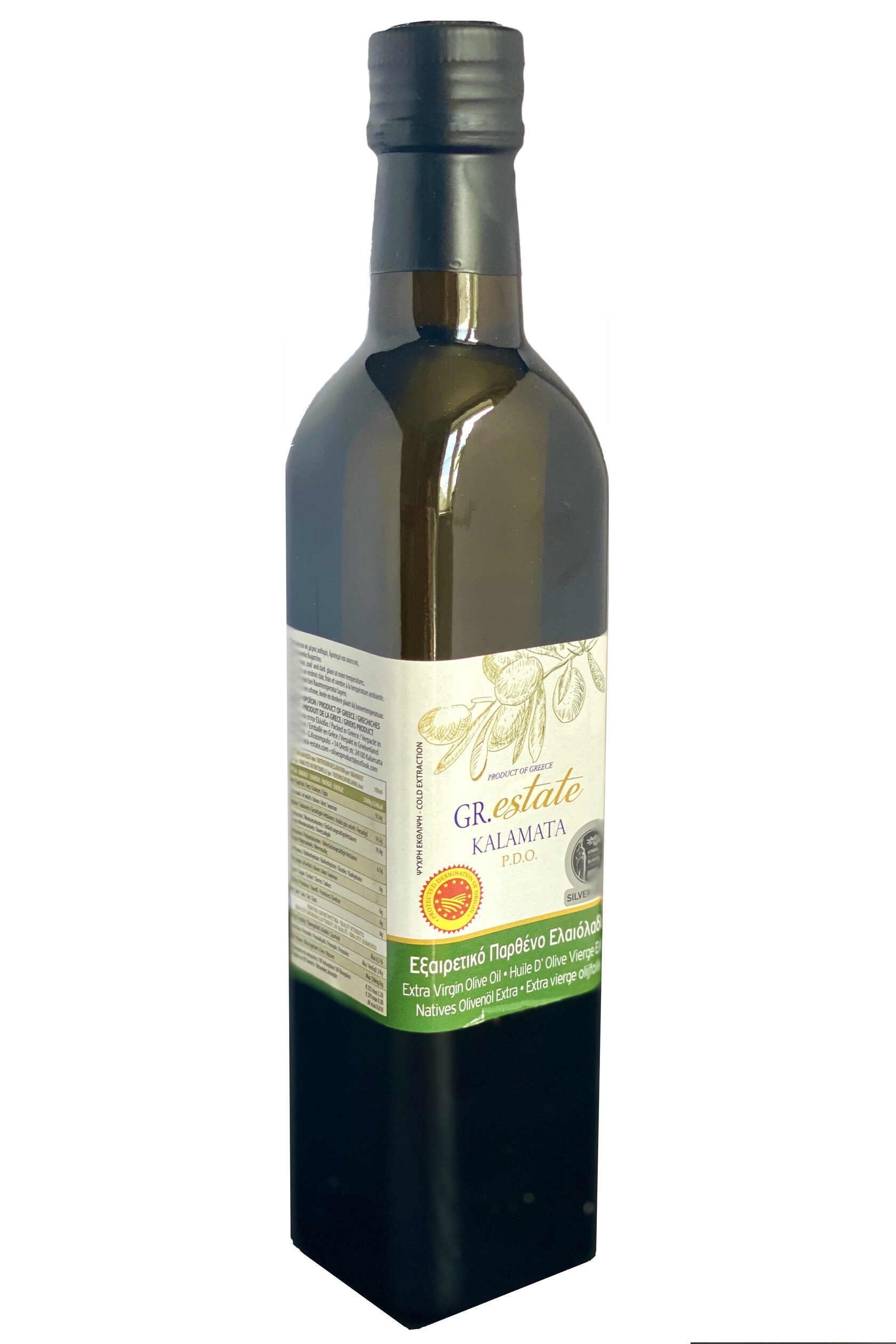 

Оливковое масло Каламата GR Estate P.D.O. EV, 500 мл