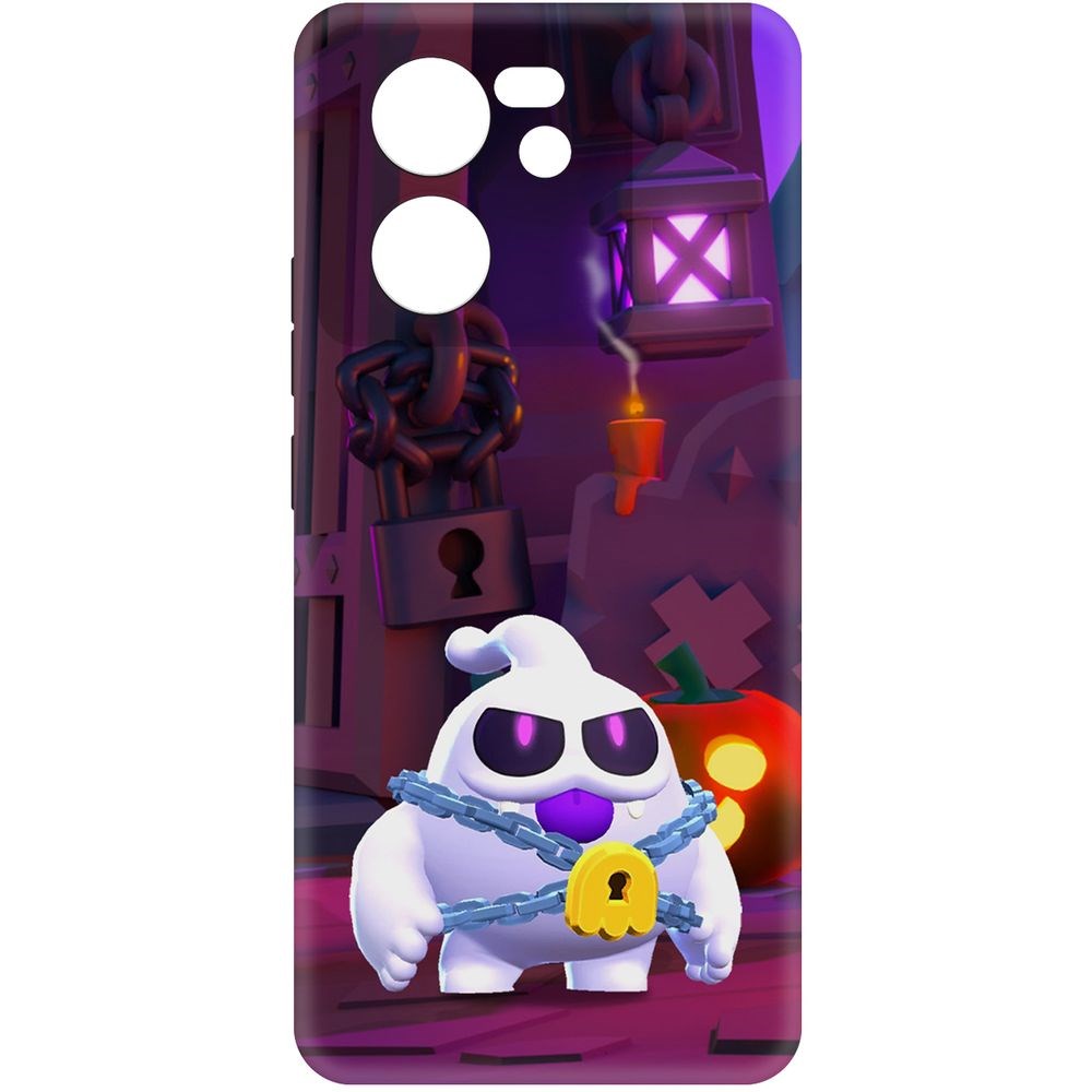 

Чехол-накладка Krutoff Soft Case Brawl Stars - Призрак Скуик для Xiaomi 13T Pro черный