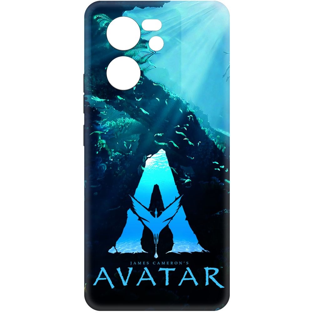 Чехол-накладка Krutoff Soft Case Аватар - Цветное лого для Xiaomi 13T Pro черный