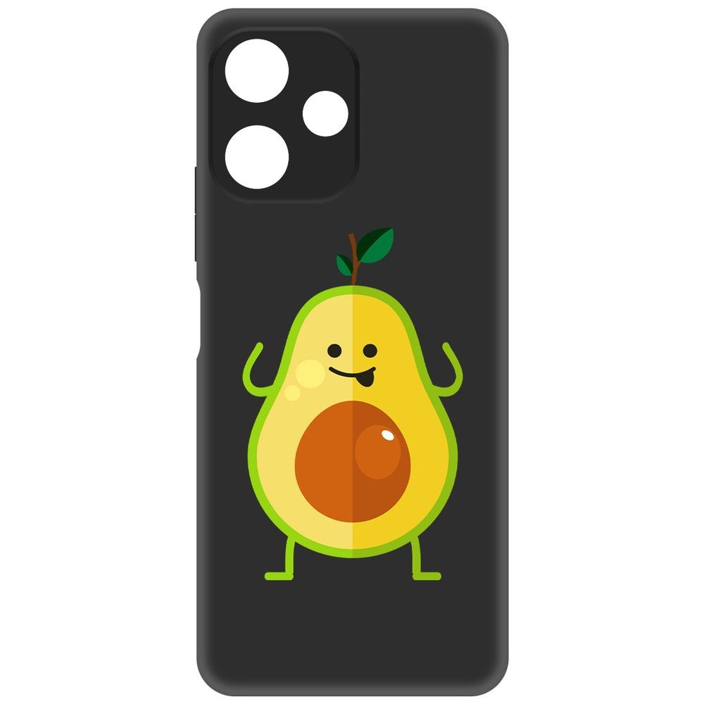 

Чехол-накладка Krutoff Soft Case Авокадо Веселый для Poco M6 Pro 5G черный