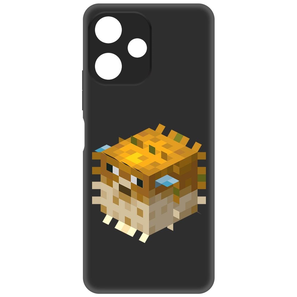 

Чехол-накладка Krutoff Soft Case Minecraft-Иглобрюх для Poco M6 Pro 5G черный