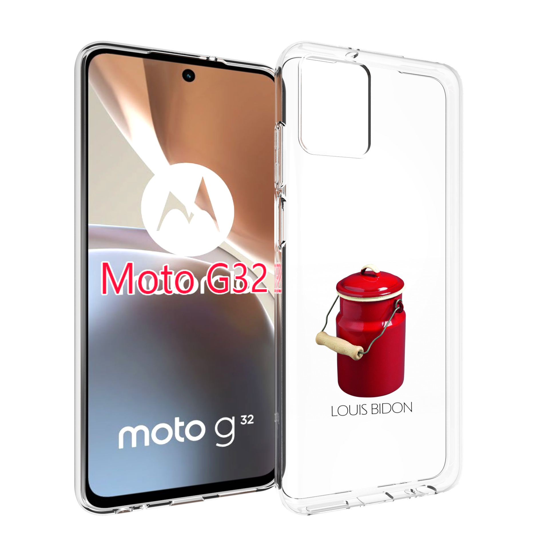 

Чехол MyPads Louis-bidon для Motorola Moto G32, Прозрачный, Tocco
