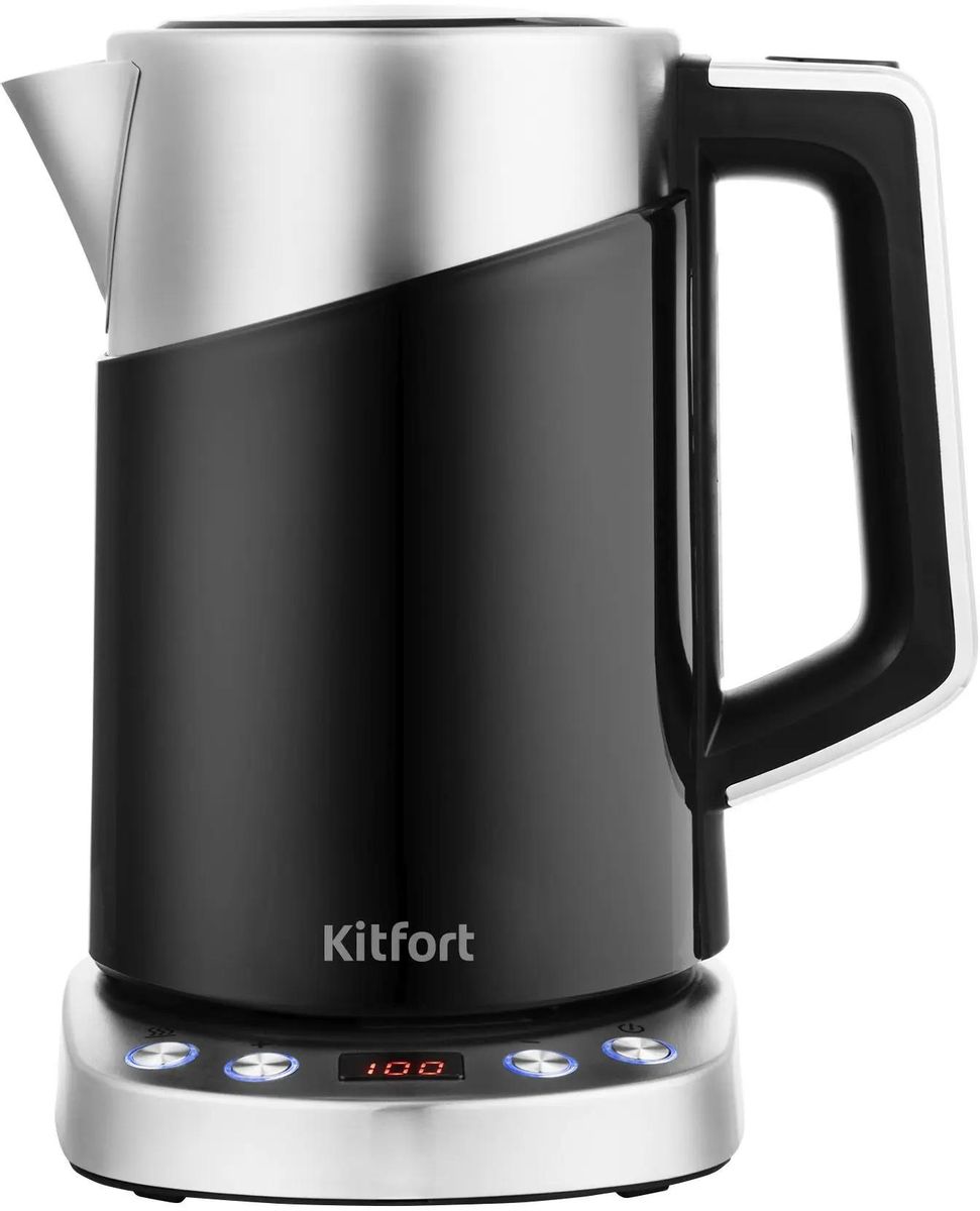 

Чайник электрический KitFort КТ-660-2, 2200Вт, черный