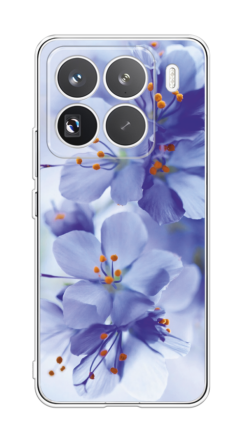 

Чехол на Xiaomi 15 Pro "Фиолетовые цветки", Фиолетовый;синий, 323750-1