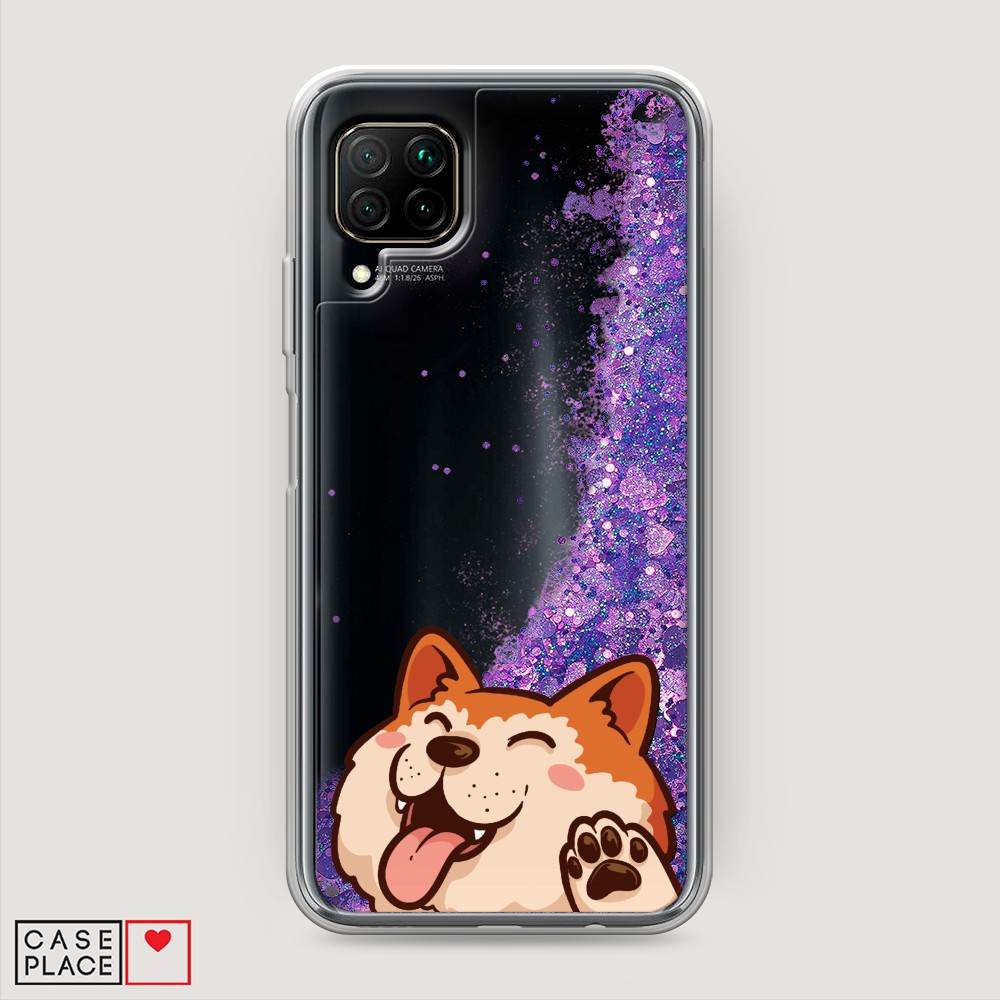 

Чехол Awog на Huawei Nova 7i "Акита-ину машет", Разноцветный, 611892-1