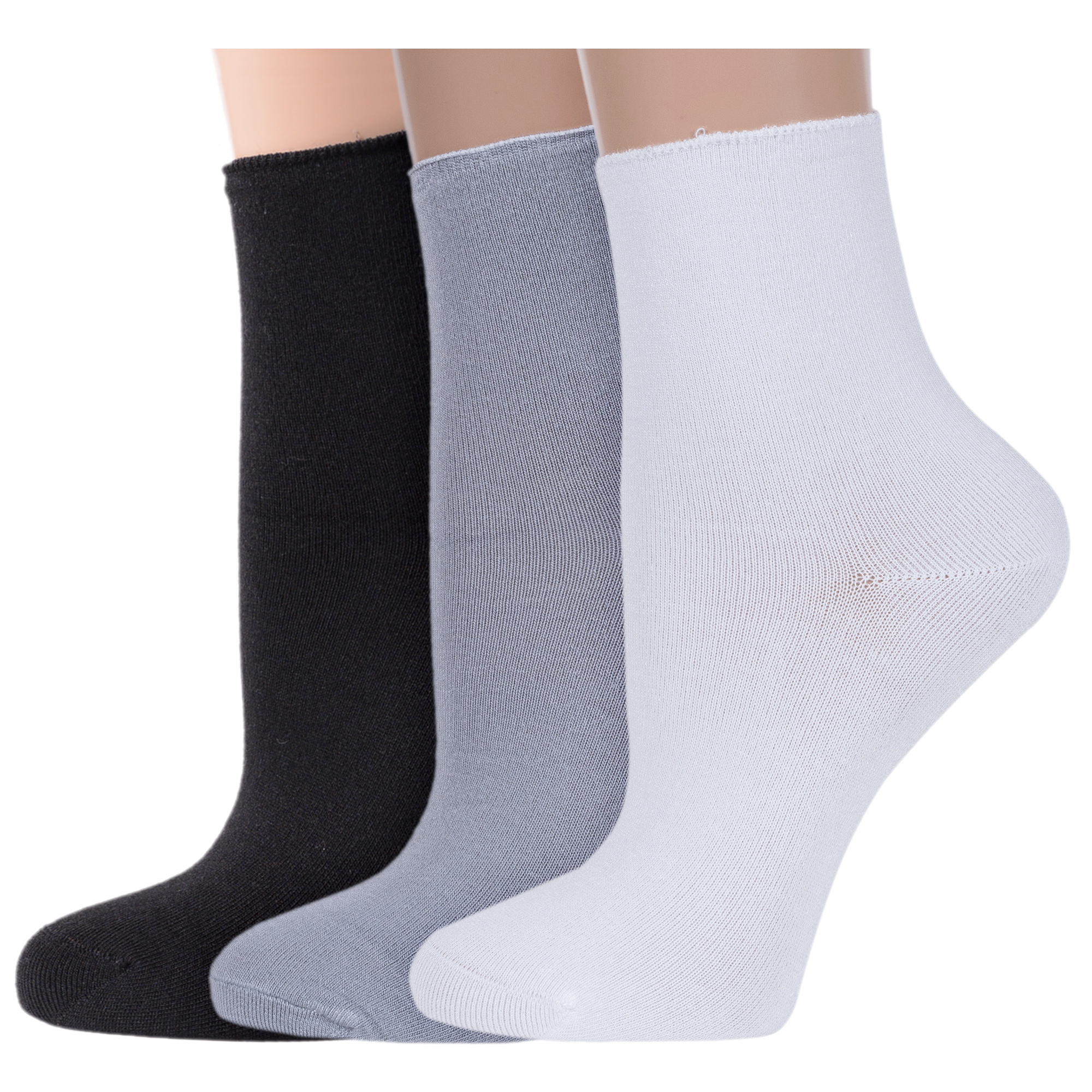 Комплект носков женских ХОХ 3-G-1423 белых; серых; черных 25