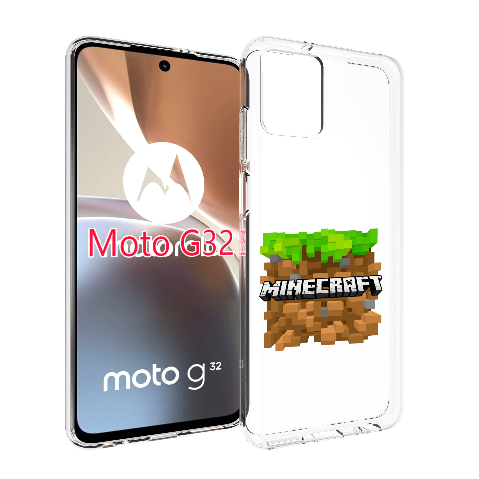 

Чехол MyPads Minecraft-2 для Motorola Moto G32, Прозрачный, Tocco