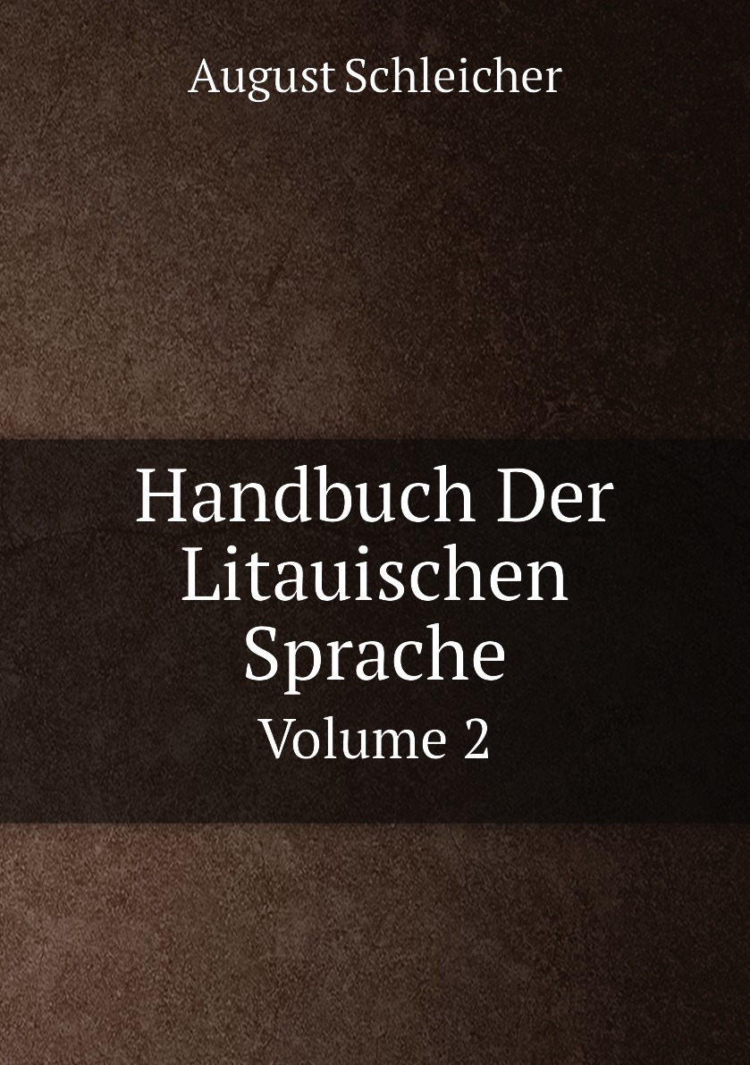 

Handbuch Der Litauischen Sprache
