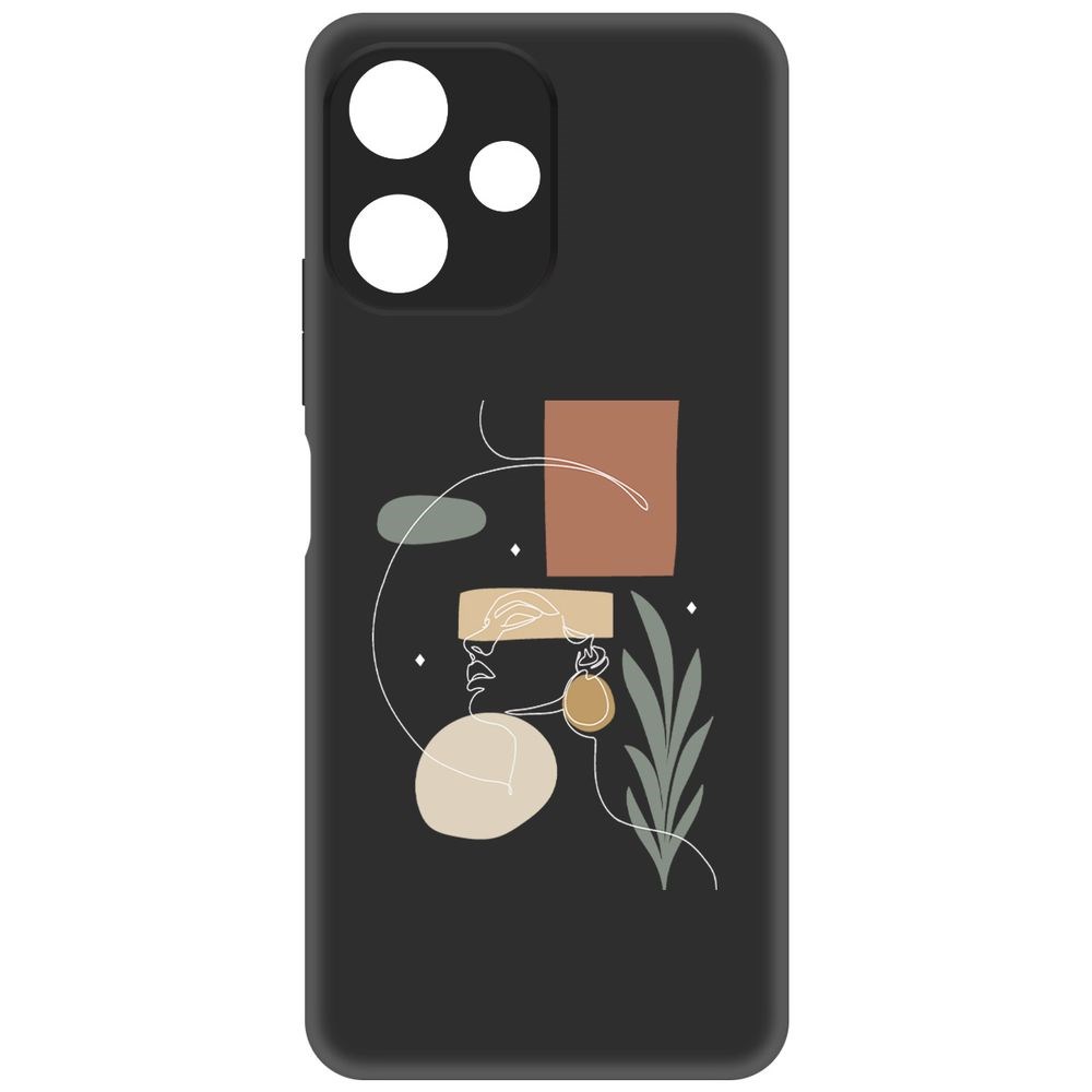 

Чехол-накладка Krutoff Soft Case Элегантность для Poco M6 Pro 5G черный