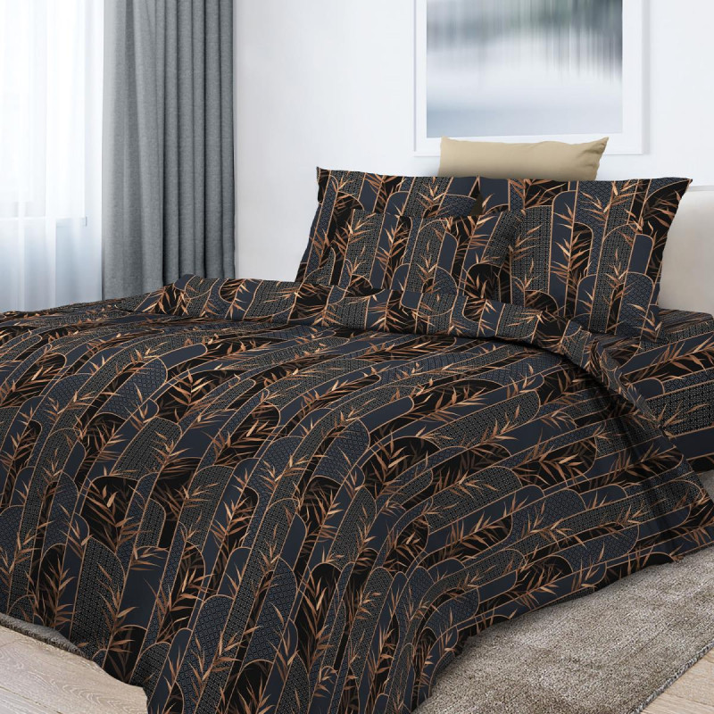 

Простынь Ивановотекстиль 180х220 см перкаль Премиато, Черный, Премиато