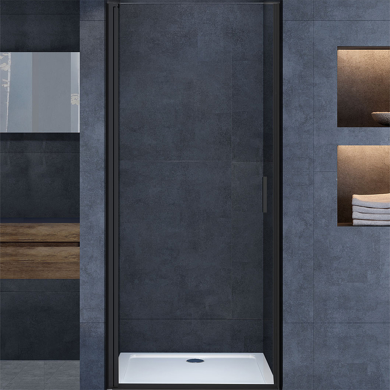 

Душевая дверь Vincea Alpha 80 VDP-3AL800CLB профиль Черный стекло прозрачное