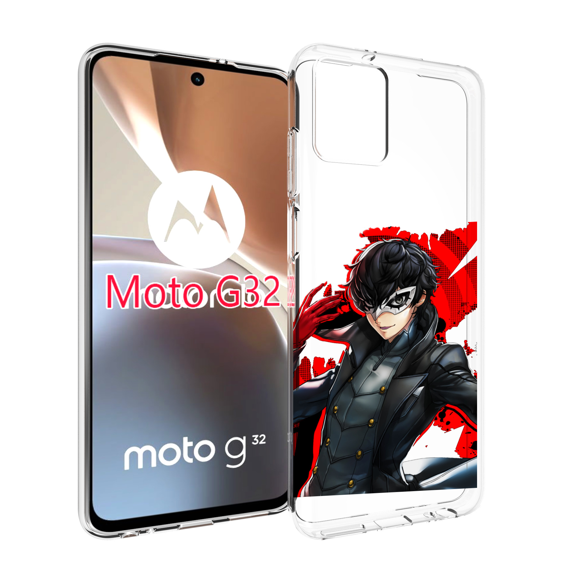 

Чехол MyPads Persona 5 для Motorola Moto G32, Прозрачный, Tocco