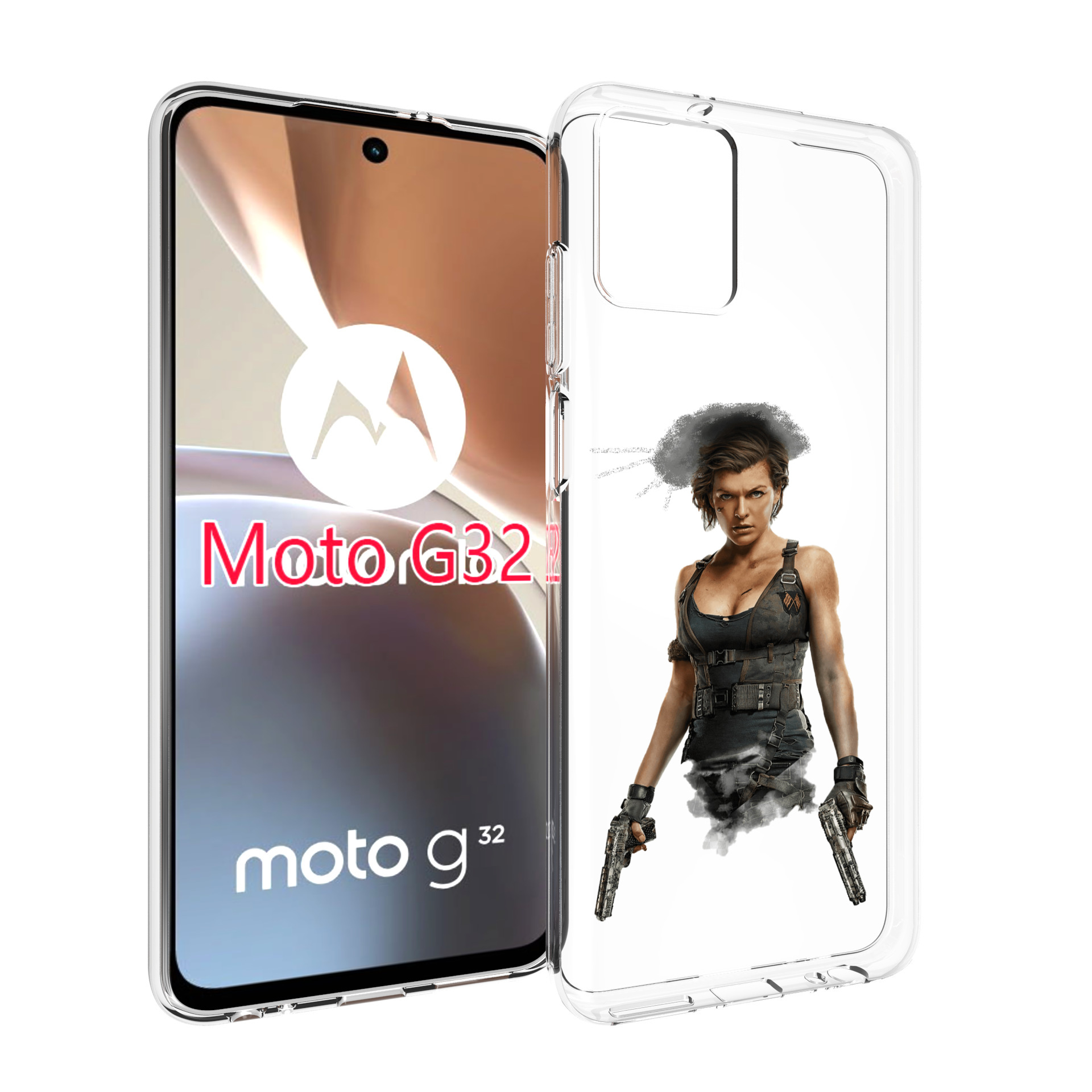

Чехол MyPads Resident-Evil для Motorola Moto G32, Прозрачный, Tocco