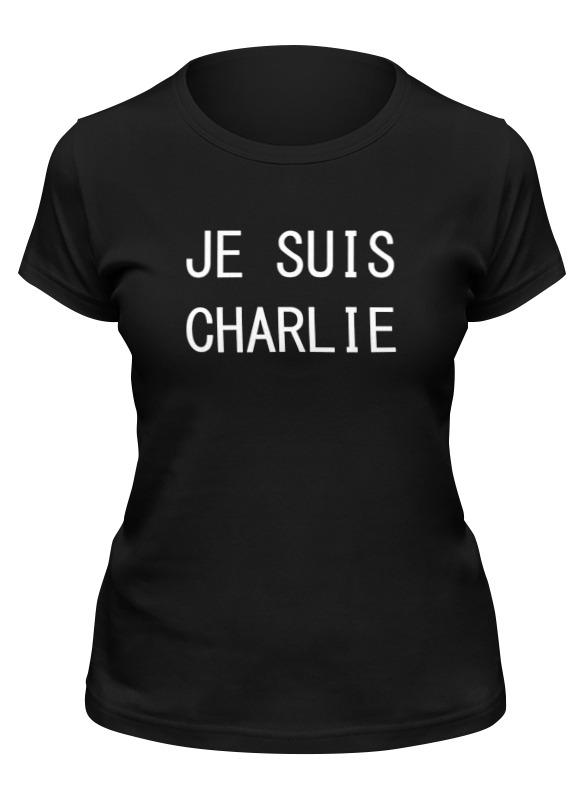 

Футболка женская Printio Je suis charlie... черная L, Черный, Je suis charlie...