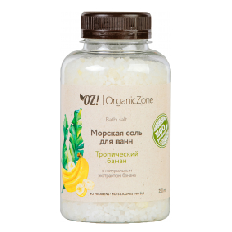 Купить Соль для ванн OZ! OrganicZone Тропический банан 250 мл, Organic Zone