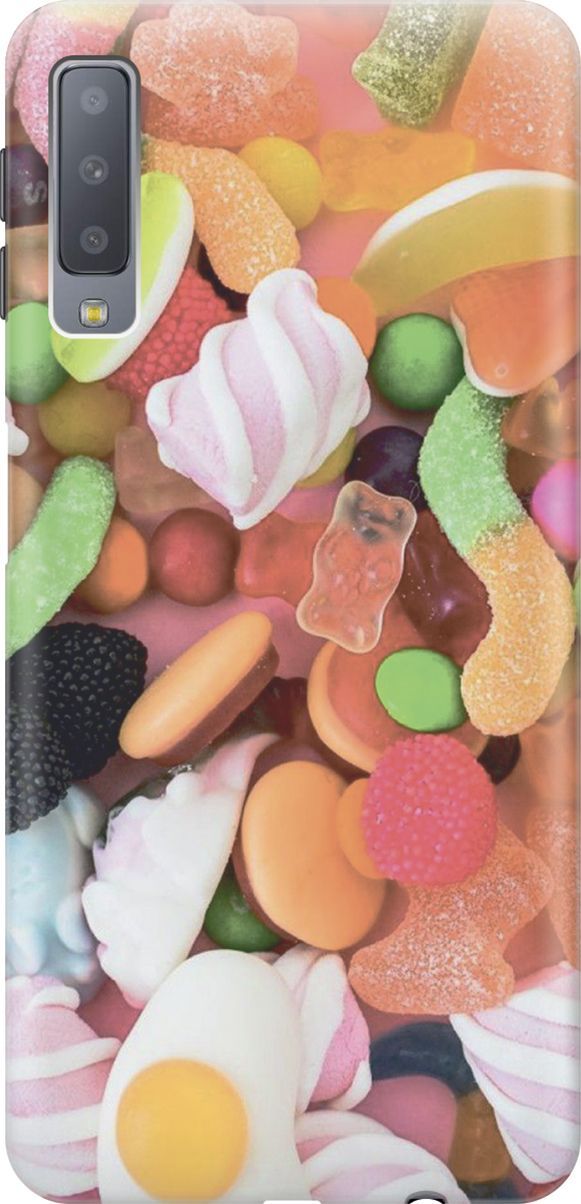 

Чехол на Samsung Galaxy A7 (2018) с принтом "Мешок сладостей", 7195