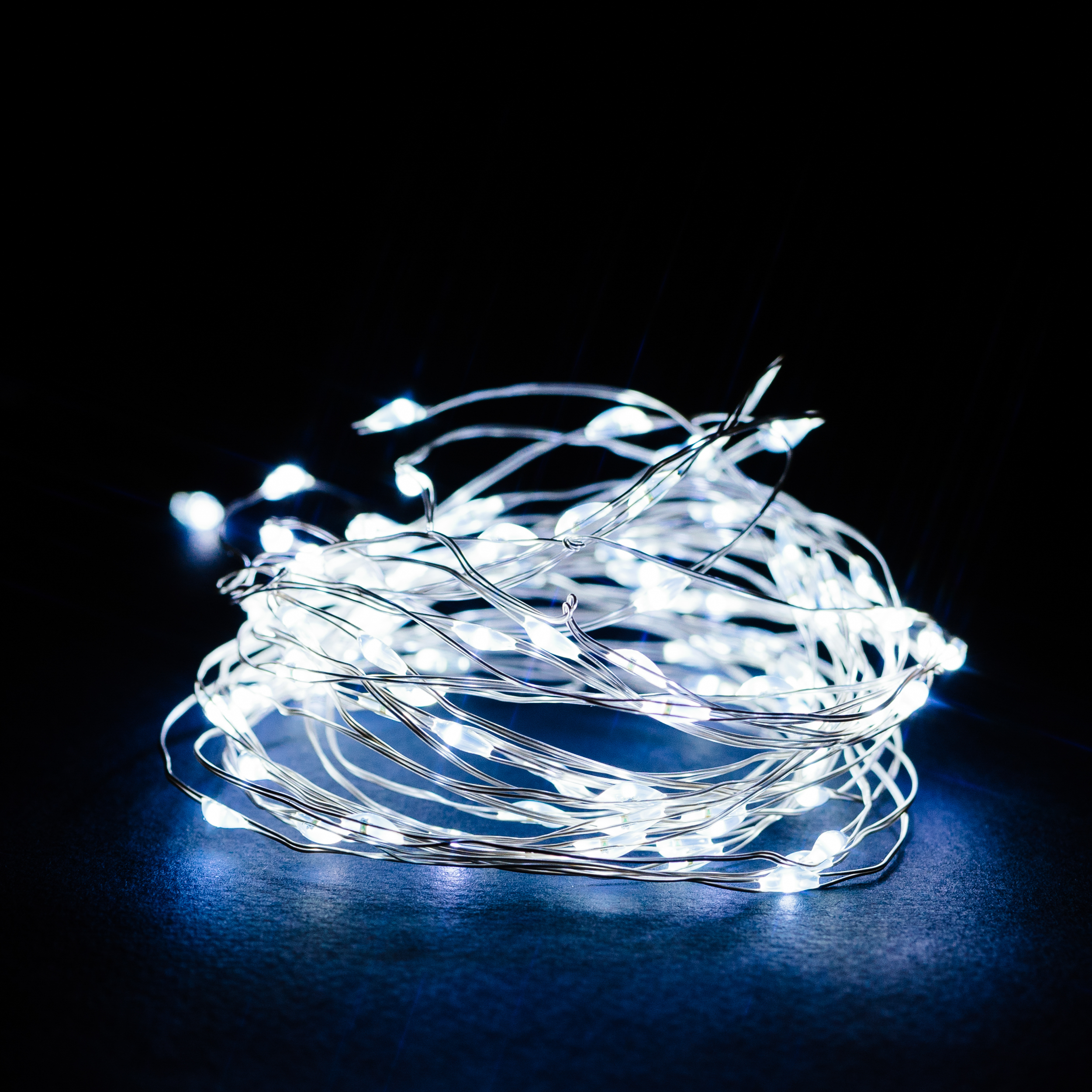 

Гирлянда Нить 100 LED холодный белый 5 м