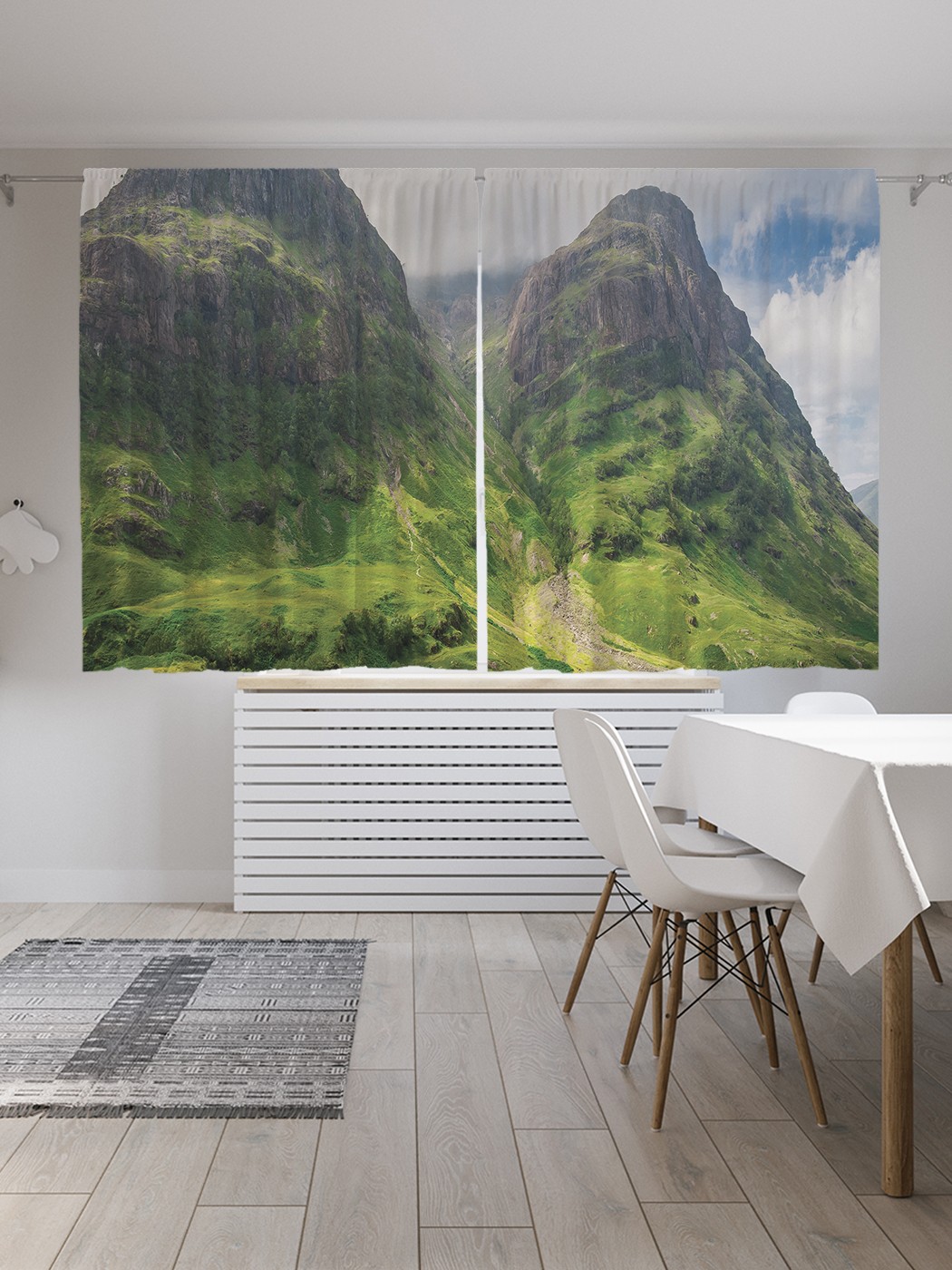 

Классические шторы JoyArty "Ущелье в горах", серия Oxford DeLux, 2 полотна 145x180 см, Ущелье в горах