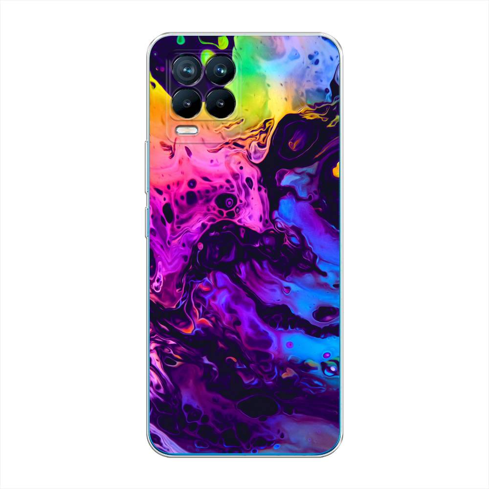 

Силиконовый чехол "ACID fluid" на Realme 8 Pro, Разноцветный, 255550-3