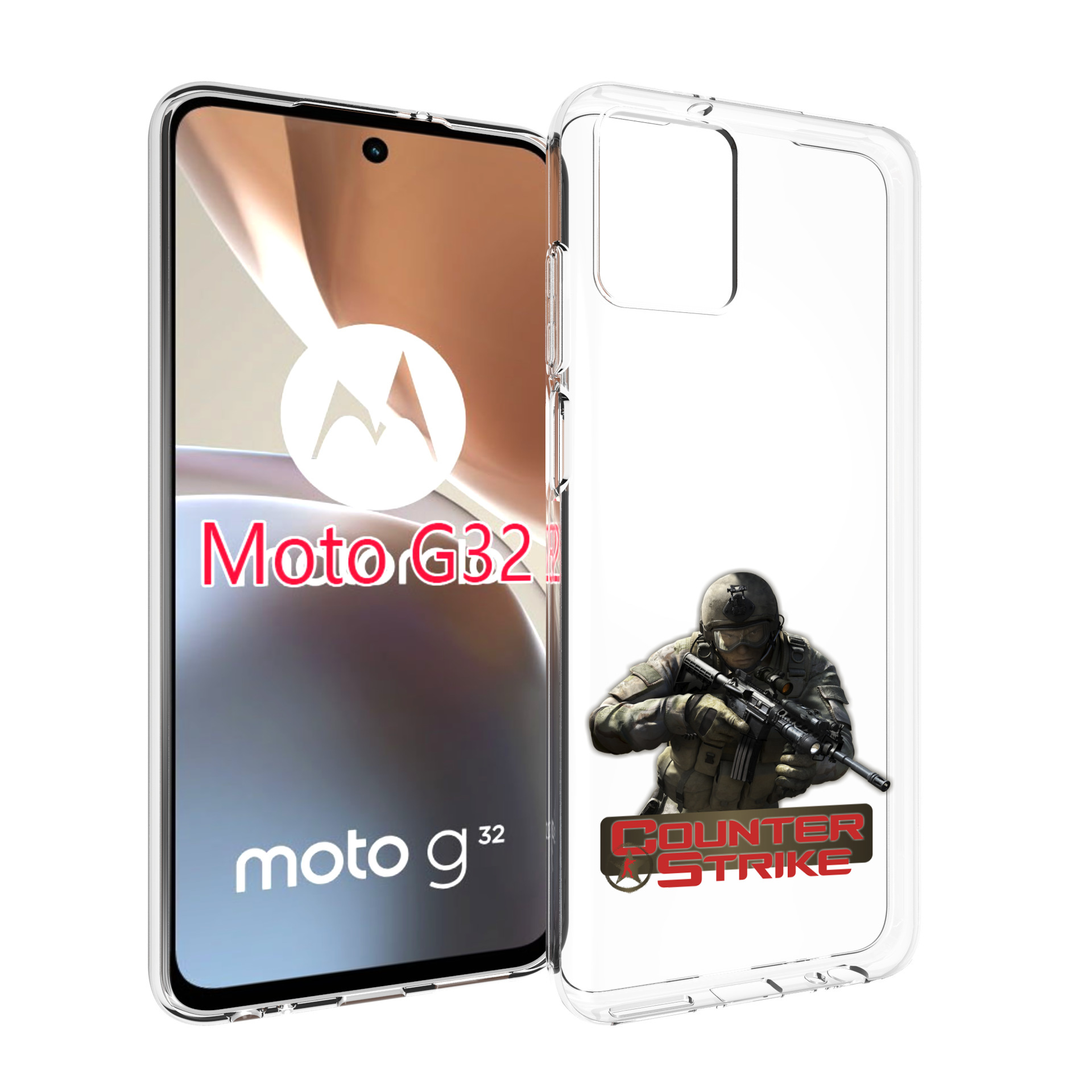 

Чехол MyPads Контра для Motorola Moto G32, Прозрачный, Tocco