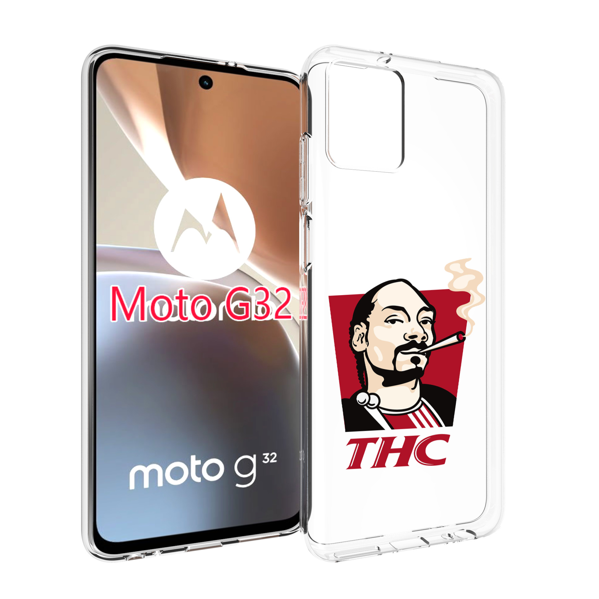 

Чехол MyPads THC для Motorola Moto G32, Прозрачный, Tocco