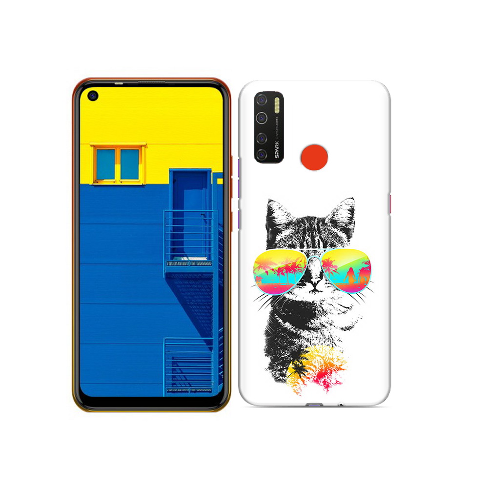 

Чехол MyPads Tocco для Tecno Spark 5 крутой кот, Tocco