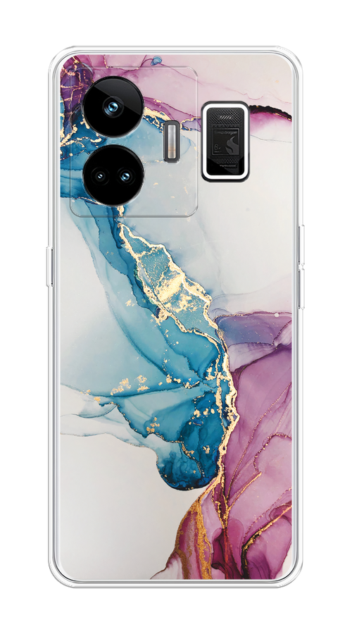 

Чехол на Realme GT Neo 5 5G/Realme GT3 "Розовые разводы рисунок", Синий;розовый;золотистый, 2513750-1