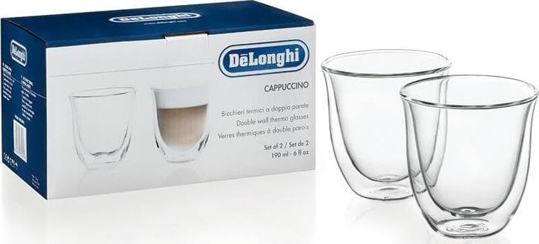 фото Набор чашек для капучино delonghi cappuccino glasses set (6 pcs)