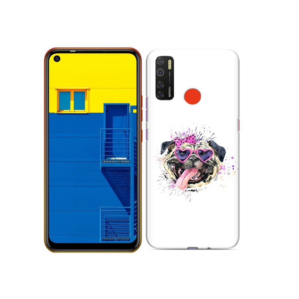 

Чехол MyPads Tocco для Tecno Spark 5 Веселая собака, Tocco