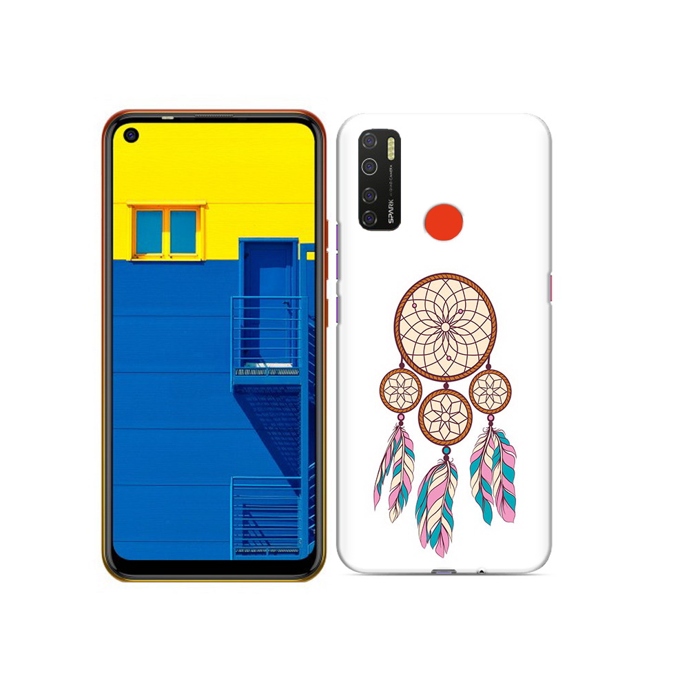 

Чехол MyPads Tocco для Tecno Spark 5 ловец снов бежевый, Tocco